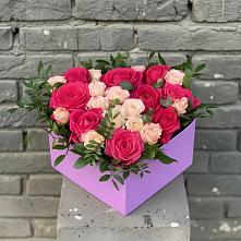 Цветочная композиция из Розы в коробке в Старой Торопе