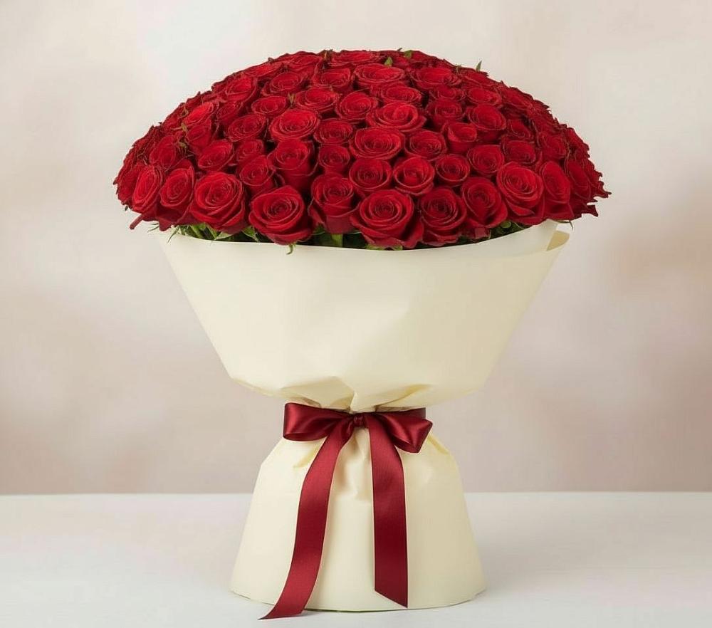 Букет 101 Красная роза Милано в Старой Торопе