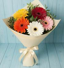 Букет цветов из:  Герберы в Старой Торопе
