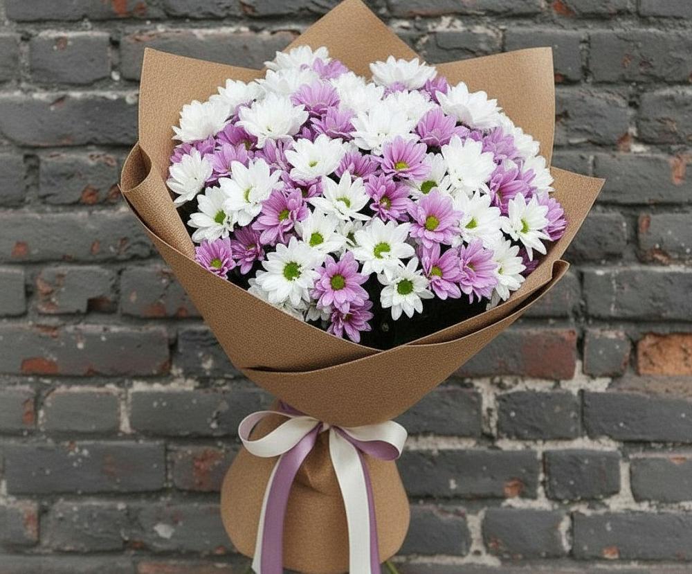 Букет цветов из: Хризантемы в Старой Торопе
