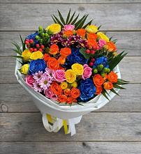 Букет цветов из:  Розы и Хризантемы в Старой Торопе