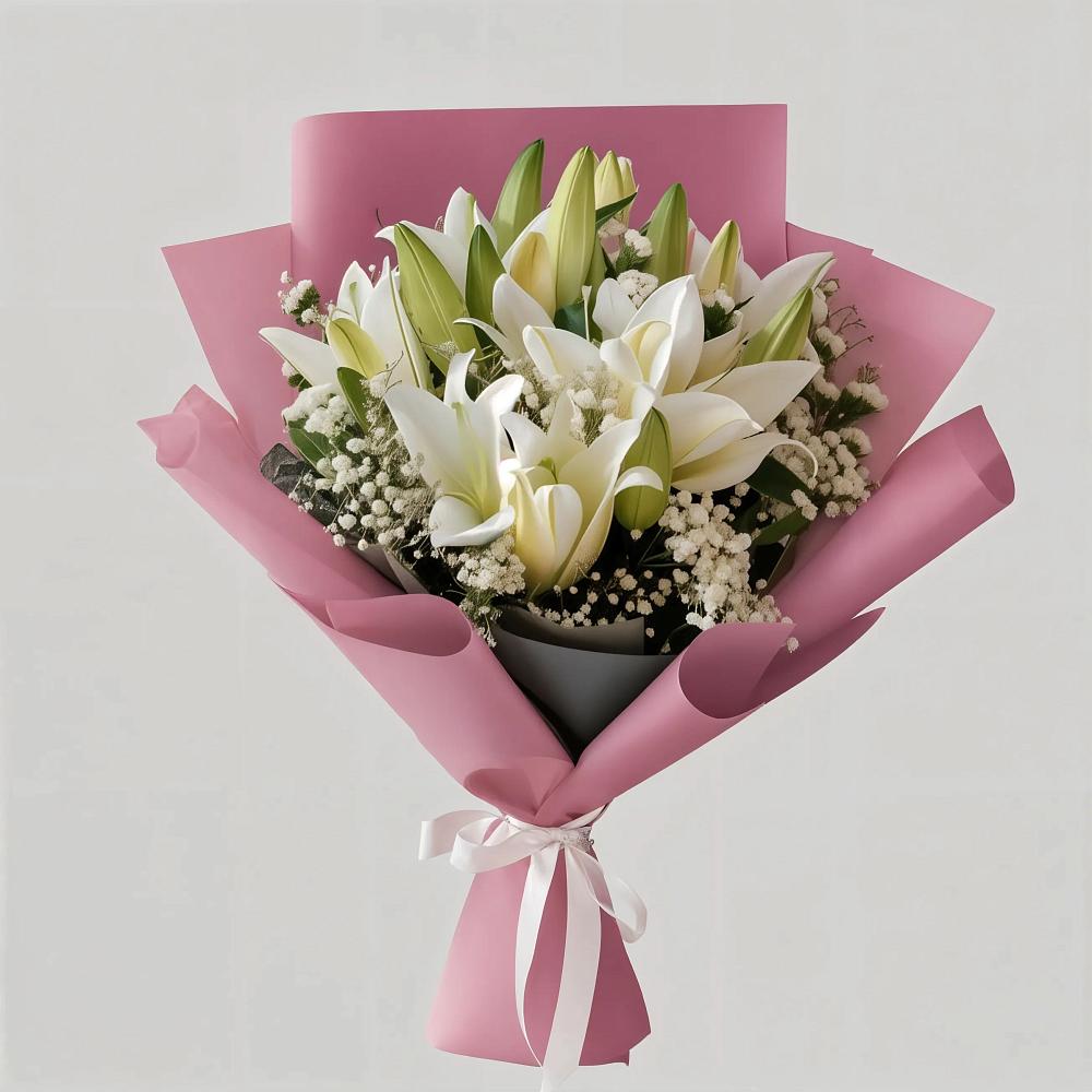 Букет цветов из: Лилии в Старой Торопе