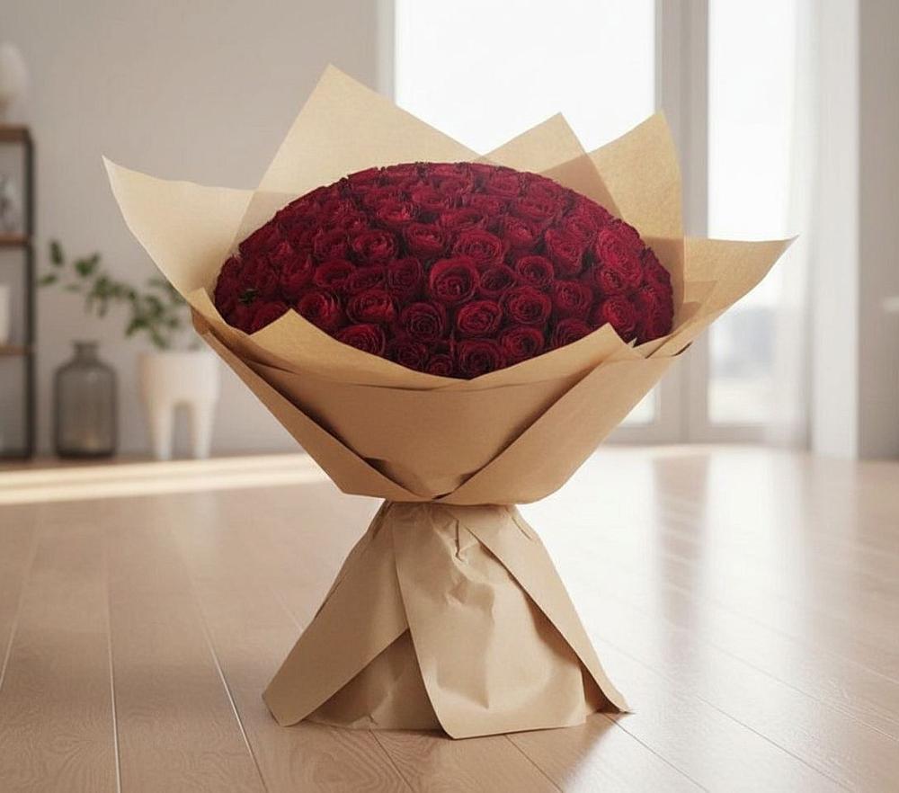 Букет 101 Красная роза в Старой Торопе