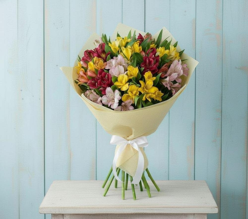 Букет цветов из: Альстромерии в Старой Торопе