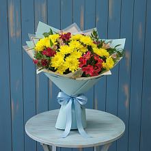 Букет цветов из:  Альстромерии и Хризантемы #REPLACE_PRED# Старой Торопе