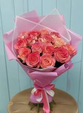 Букет 15 Розовых роз Равель #REPLACE_PRED# Старой Торопе