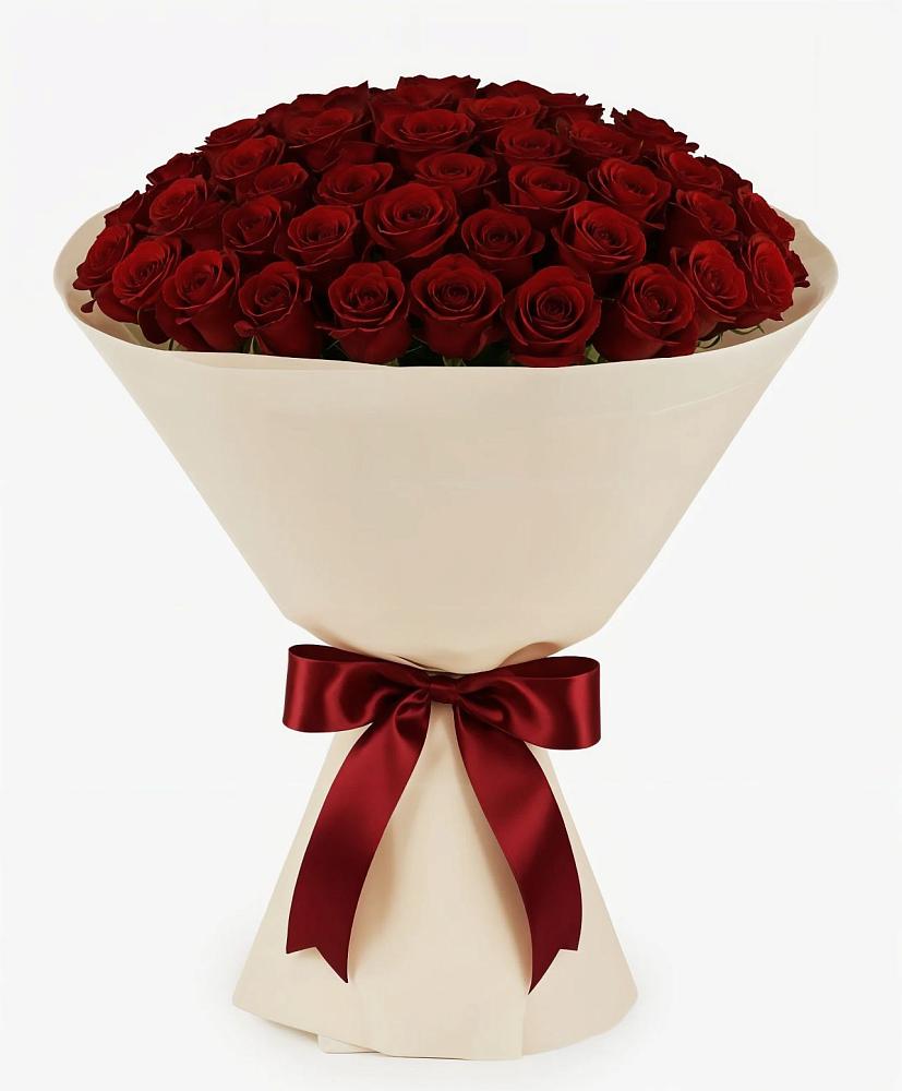 Букет 101 Бордовая роза Блэк Бакарра в Старой Торопе